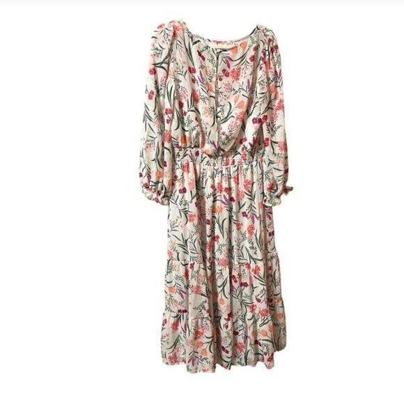 Eliza J Floral Long Sleeve Midi Dress - Picture 4 of 7